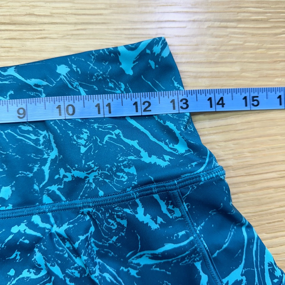 ATHLETA, Ace Printed Tennis Skort 13.5", Teal Marble, Size X-Small - Picture 6 of 11